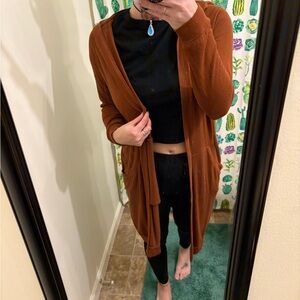Women's Brown Sweater Cardigan